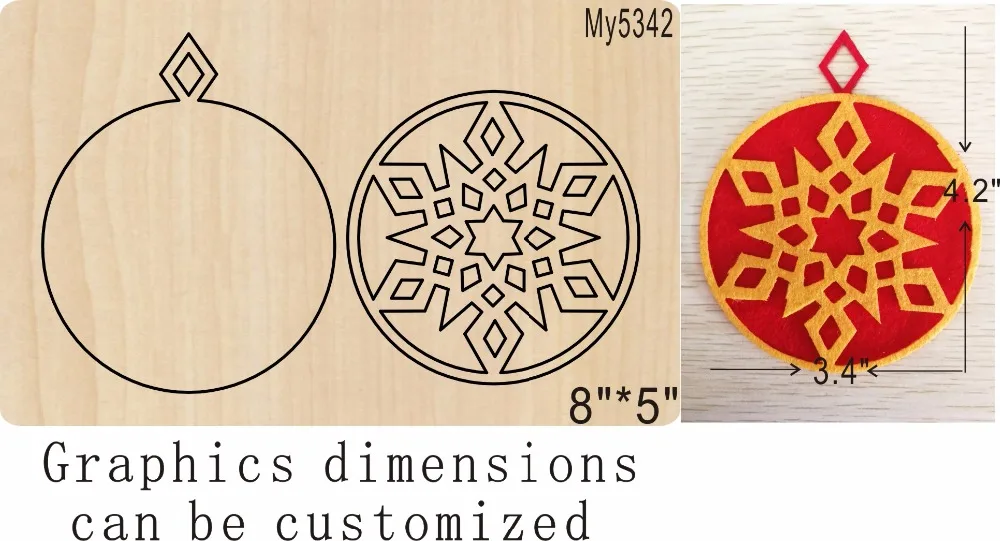 

Round Pendant wood moulds die cut accessories wooden die Regola Acciaio Die Misura