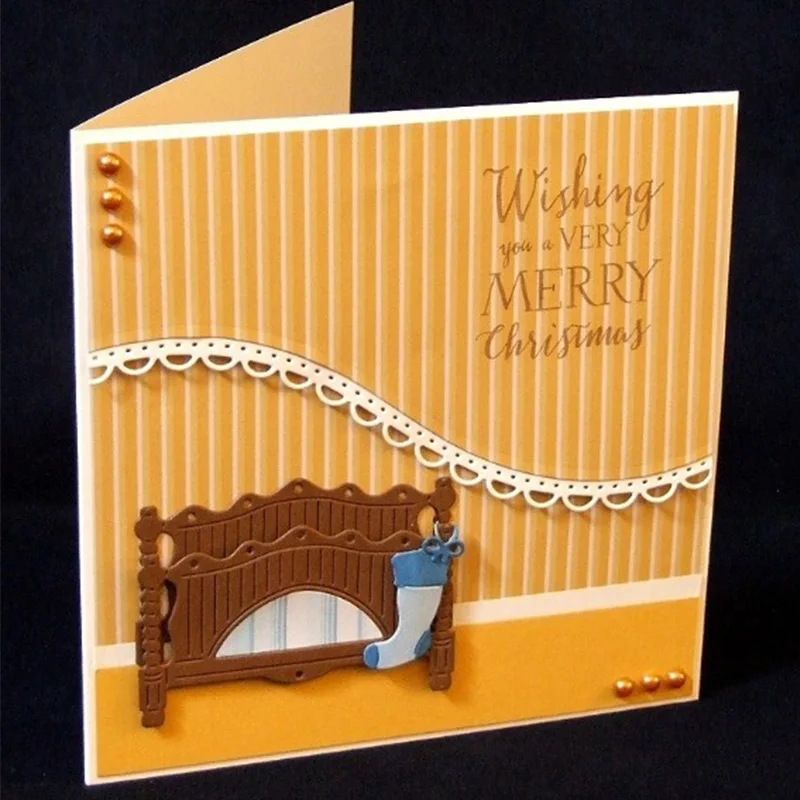 Bed Stocking For Gift Die Metal Cutting Dies Stencil for DIY Scrapbooking Album Decorative Embossing Paper Card Crafts Die Cuts Bed Stocking For Gift Die Metal Cutting Dies Stencil for DIY Scrapbooking Album Decorative Embossing Paper Card Crafts Die Cuts