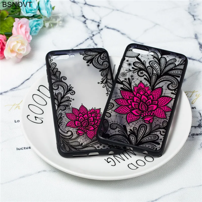 

Huawei NOVA 2S Case Huawei NOVA 2S Cover Phone Case Silicone Lace Flower Rose Bumper Case For Huawei Nova 2S Back Cover Funda