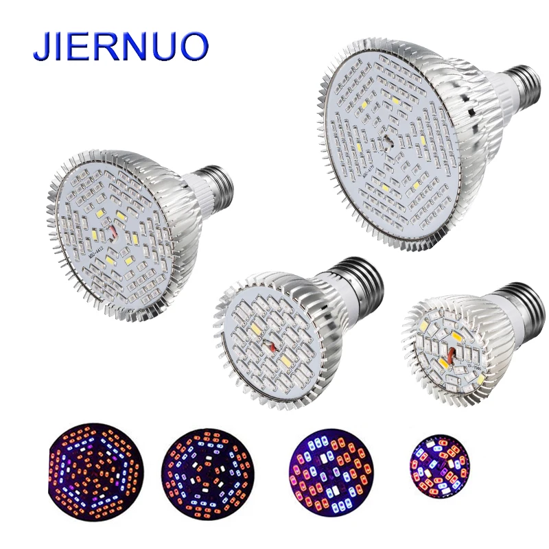 

Led Grow Light 18W 30W 50W 80W Full Spectrum E27 LED Horticulture lamp for Plants Aquarium Led Lighting Hydroponics System BE