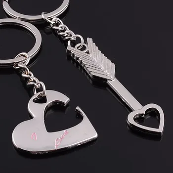 

1Pair Key To My Heart Cute Couple Keychain Love Key Chain Car Key Ring