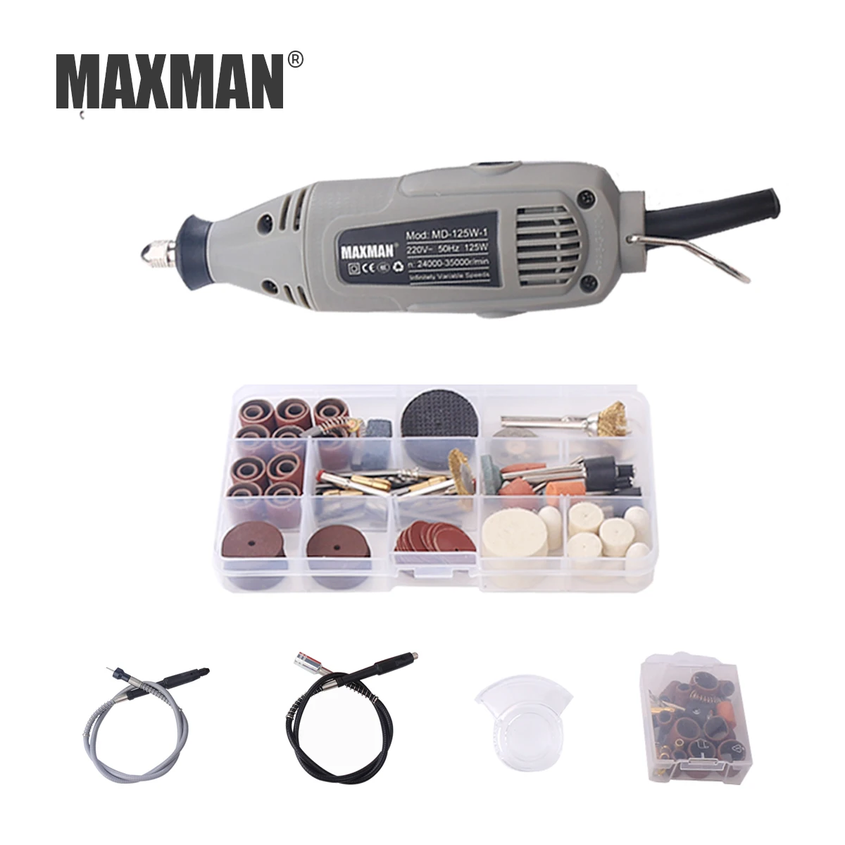 

MAXMAN EU 220V 125W Mini Elektrische Boor Variabele Snelheid Grinder Slijpmachine Met Graveren Accessoires Dremel Rotary Tool