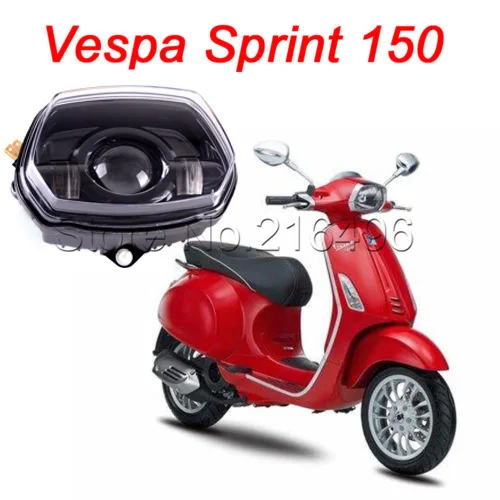 LED Motorcycle Headlight Hi/Lo Beam Daytime Running Light Head Light