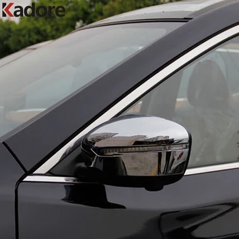 

For Nissan X-trail Rogue 2014 2015 2016 2017 2018 2019 ABS Chromed Side Door Rearview Mirror Cover Trims Car Accessories