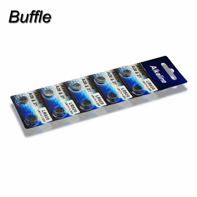 100pcs/ 10Packs AG6 SR920SW SR69 SG6 371 605 Button Coin Cell Alkaline Battery For Watch Toys