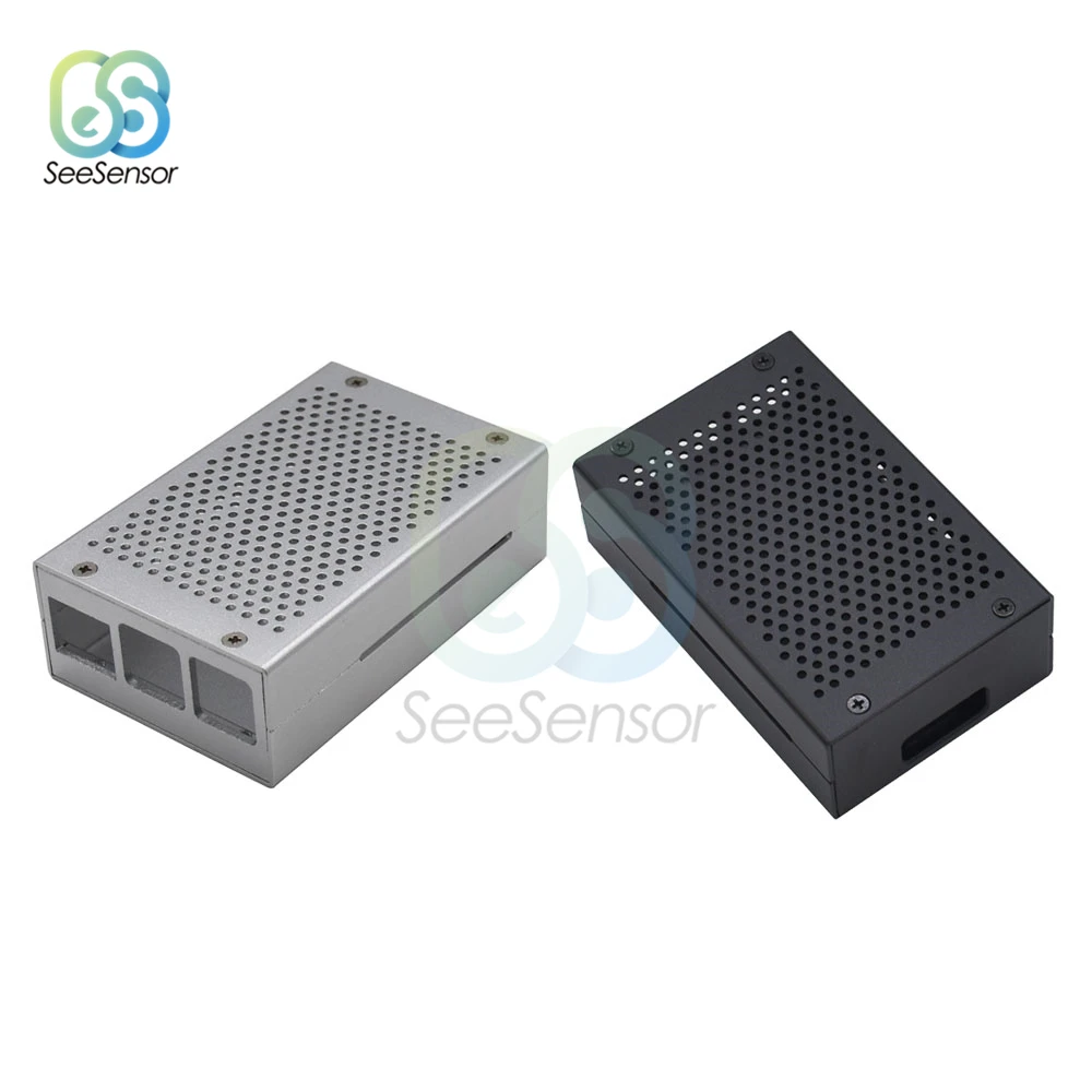 

Aluminum Alloy Case Cover Metal Shell Case Box Enclosure For Raspberry Pi 4 Raspberry Pi 3 Model B Pi 2 B / B+