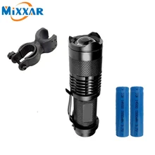 RU ZK30 LED Flashlight Bicycle Light 2000 Lumens 3 Modes Q5 LED Bike Lights Lamp Front Torch Waterproof Lamp + Torch Holder