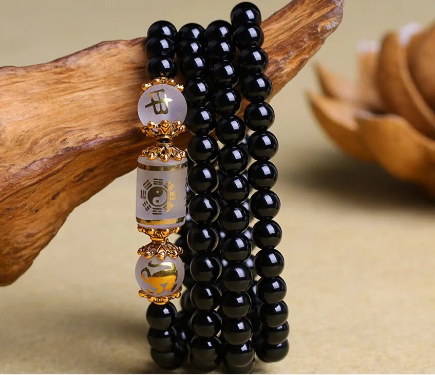 Free-shipping-Free-shipping-Drop-Shipping-2016-New-Style-Synthetic-Crystal-Bracelet-108-Beads-Obsidian-Jewelry (1)