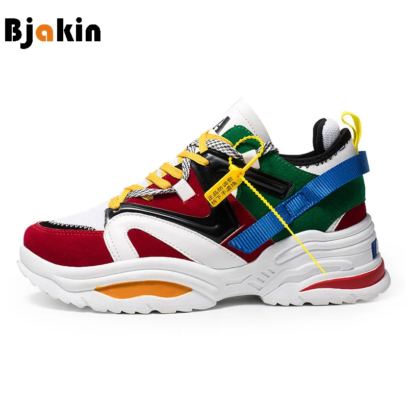 

Bjakin Camouflage Breathable Mesh Running Shoes For Men Spring Autumn Sports Platform Shoes Sneakers Zapatillas Hombre Deportiva