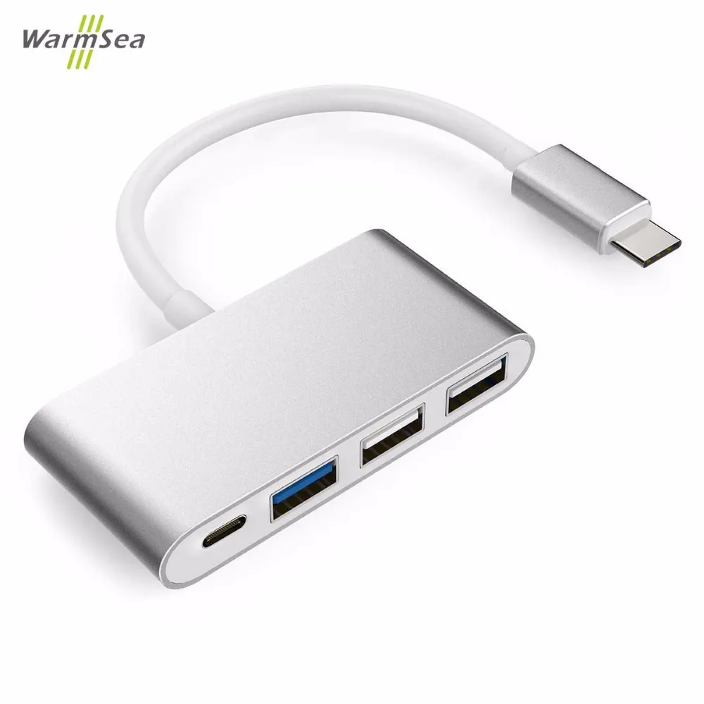 USB 3.0 Type C на 3 1 Hub мультипортовый Адаптер конвертер Dock Dongle для MacBook Pro и других