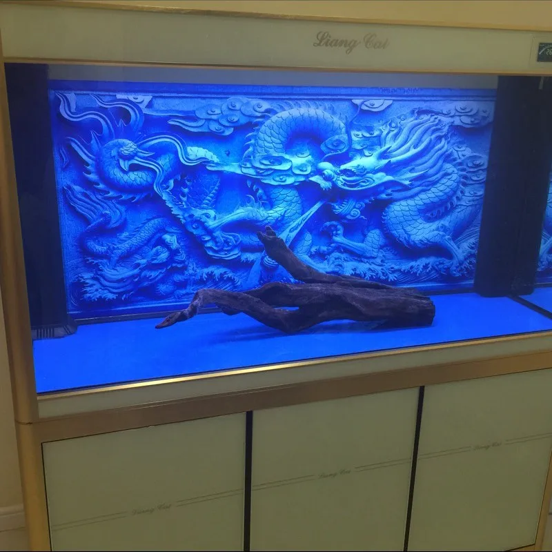 Высокое разрешение аквариум фон 3d картина морского дна камень дракон для украшения аквариума