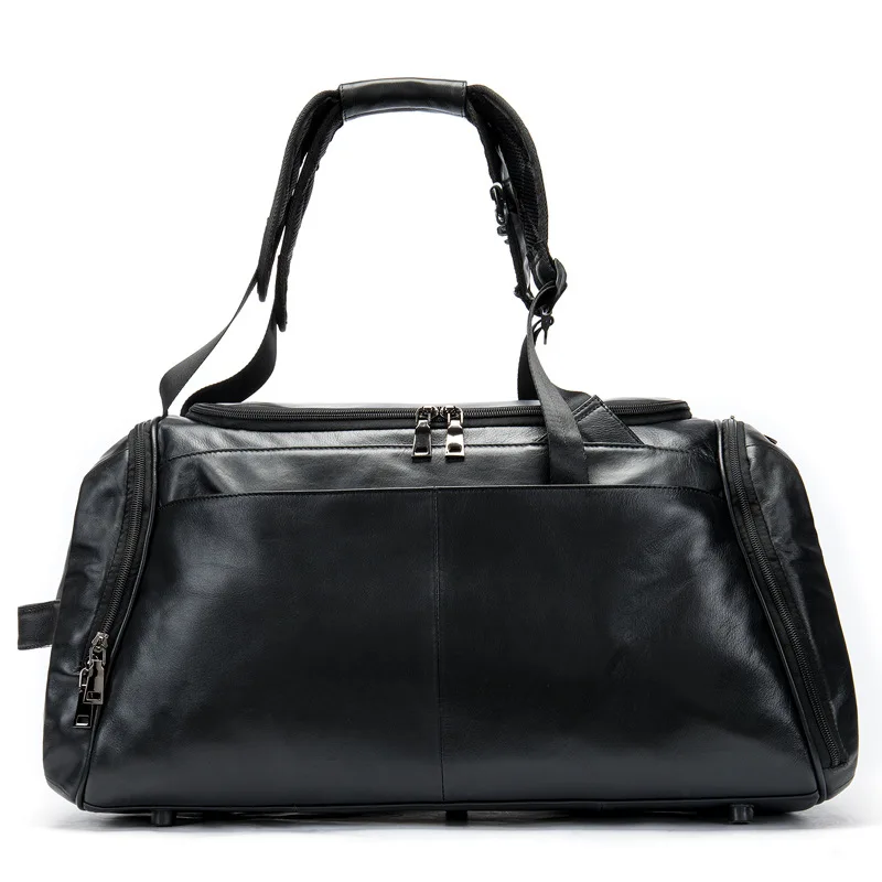 

Unisex leather large-capacity one-shoulder mobile travel bag wear-resistant, light-reducing outdoor multi-function big bag