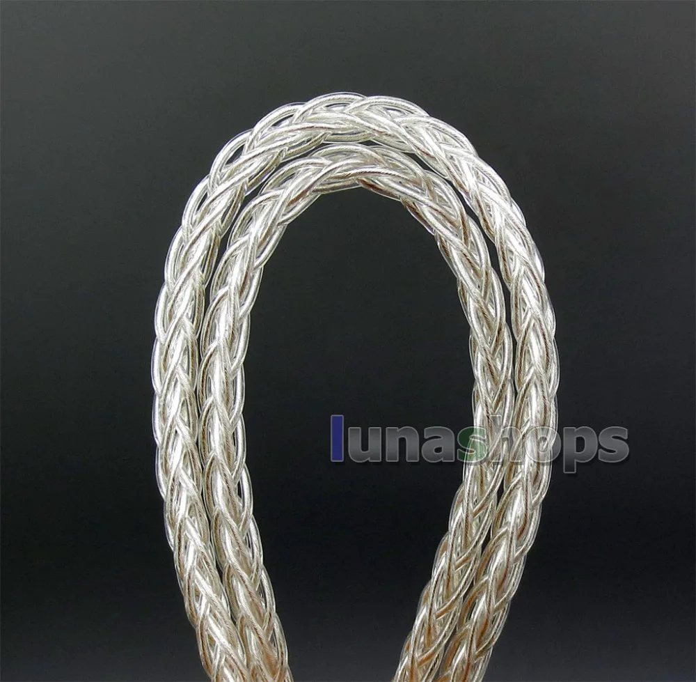 99% чистого серебра 8 сердечника кабеля наушников кабель для Denon AH-D600 D7100 Hifiman Sundara Ананда HE1000se HE6se he400 LN006429