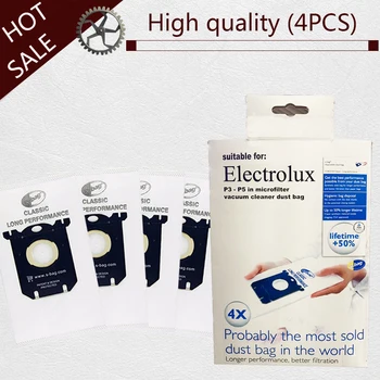 

High quality 4 pcs/box Vacuum Cleaner Bags S-Bag Dust Bag Accessories for Philips Tornado Vacuum Cleaner Filter and Dust Bags