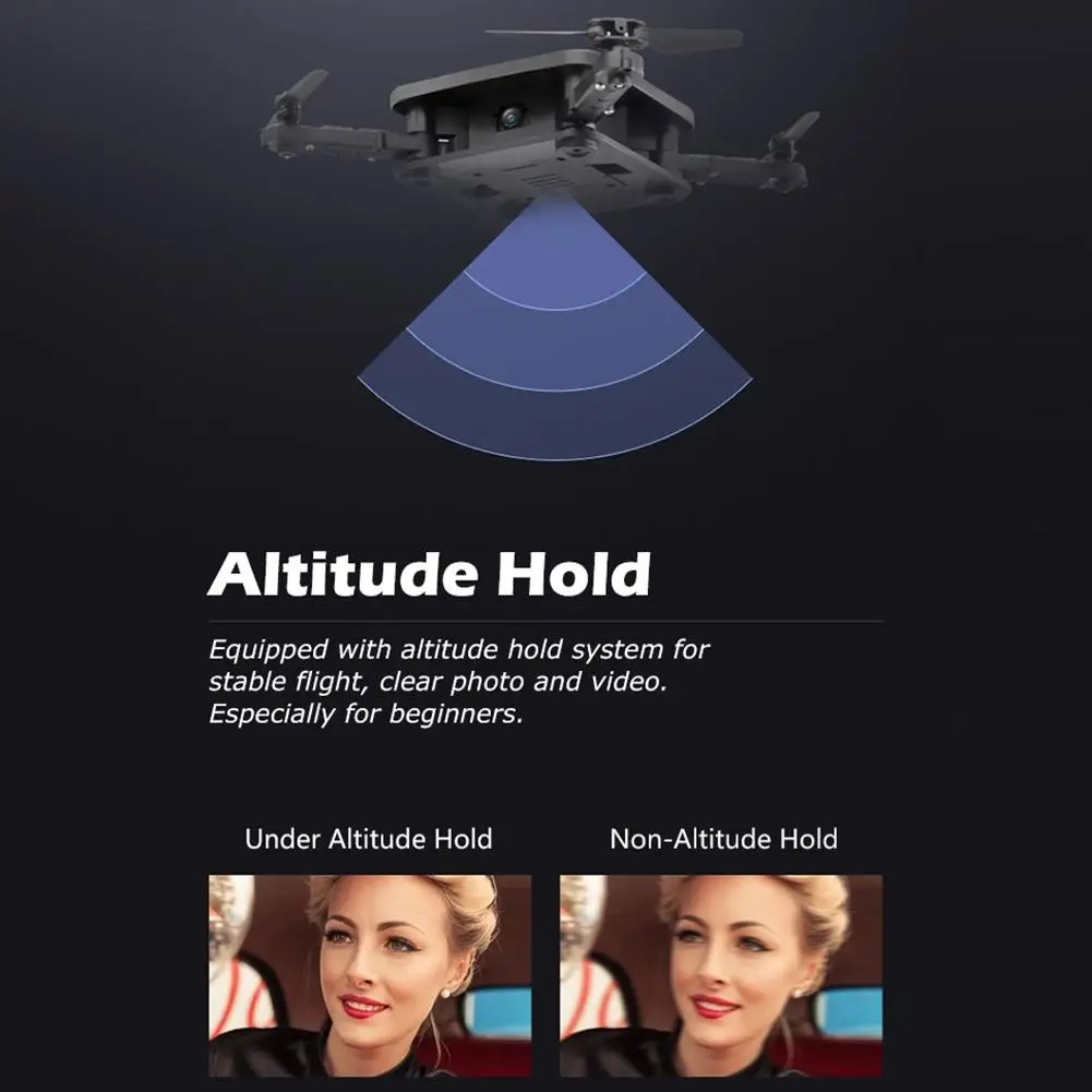 LeadingStar Новый 7 см мини Drone нмиц S1 Aititude держать Вертолет игрушки складной селфи Дрон Wi-Fi в режиме реального времени складной helicopt
