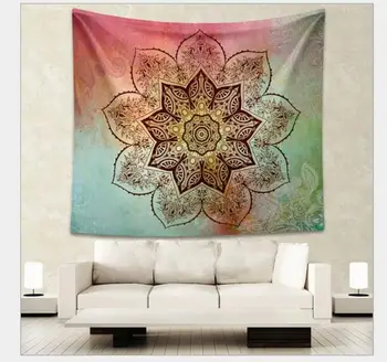 

colorful colorful geometric & abstract circle flower pattern pastoralism style rectangle wall hanger Tapestry Beach Towel