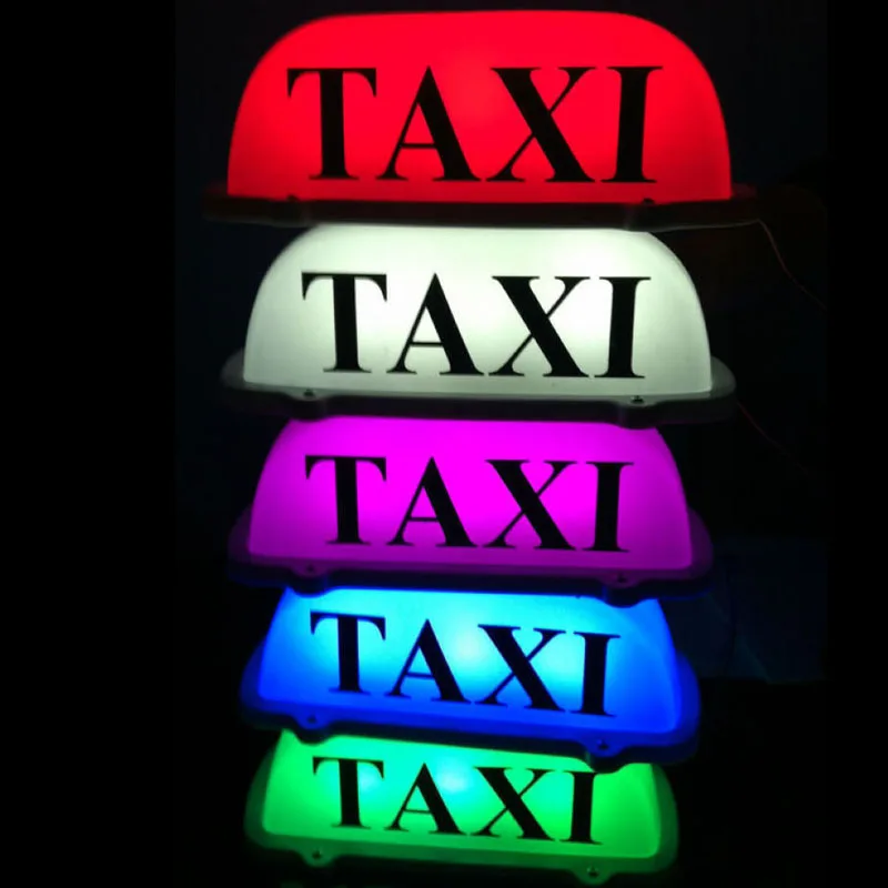 

Lovely Pink 12V 10 LED Taxi Cab Sign Roof Top Topper Car Super Bright Light 10"