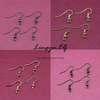 

Wholesale Six Color Choice DIY Jewelry Accessories French Wire Earring fish Hooks Plain coil ear wire Earrings
