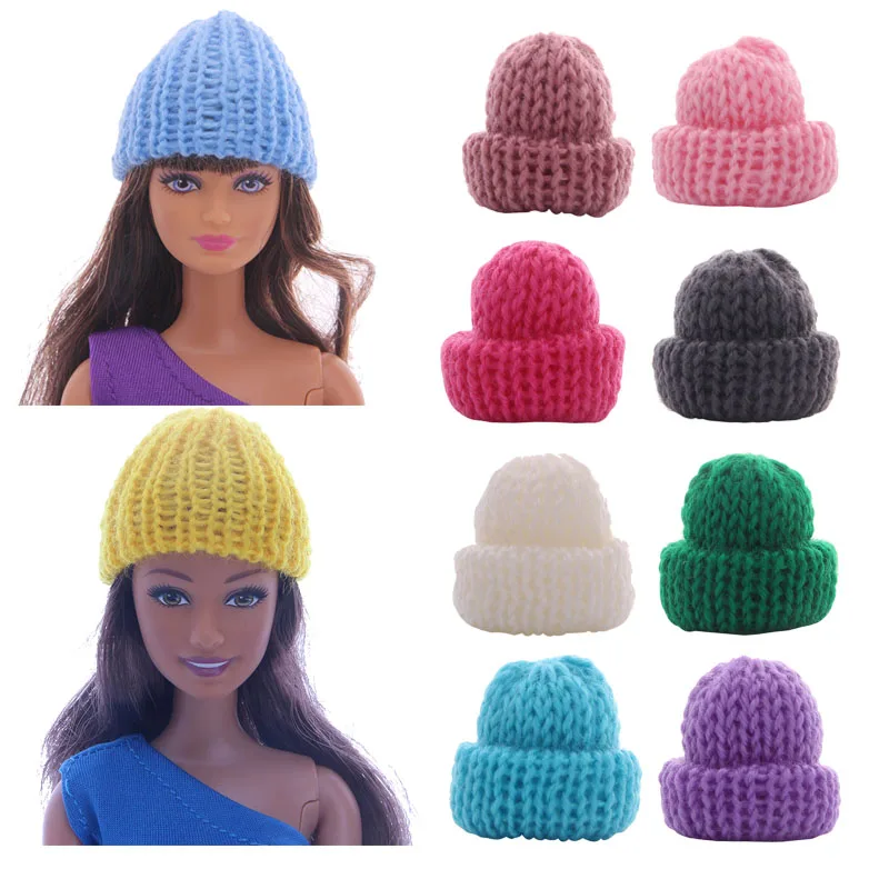 

ZWSISU Doll Barbiees 8 Colors Hats Fashion Colorful Doll Hat For 1/6 Party Accessories For Generation