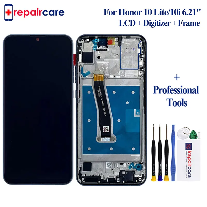 

with Frame 6.2'' 1080x2340 IPS LCD for HUAWEI Honor 10 Lite Display Touch Screen for HUAWEI Honor 10i LCD Display Digitizer
