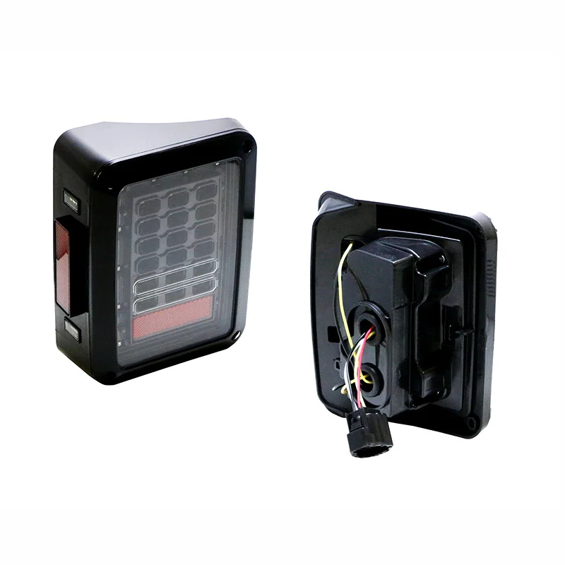 FADUIES Clear Lens LED Tail Lights RunningBrake Light Turn Signal Reverse Light For Jeep Wrangler JK  Brake Light (5)