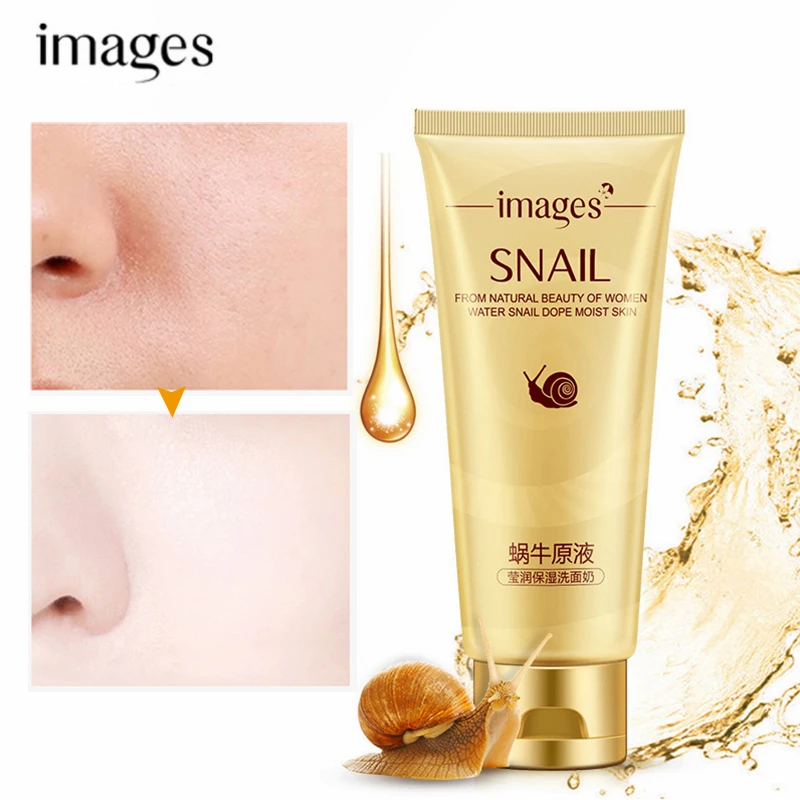

IMAGES Snail Essence Cleansing Gel Deep Clean Shrink Pores Moisturizing Oil Control Whitening Face Skin Care 100g
