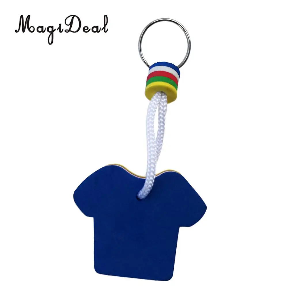 EVA Foam Floating Keyring for Boating Yachting Sailing Swim T Shirt Shape for Kayaking Canoeing Fishing Boating Accessories