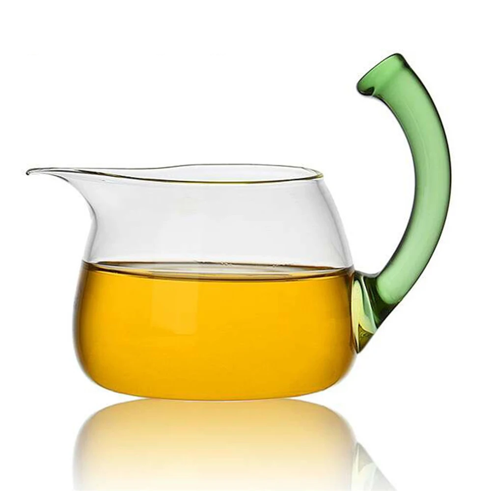 PINDEFANG Tail Up 400 мл термостойкая стеклянная ярмарка кружка чашка емкость для совместного использования чайный кувшин для воды Кунг Фу чайная посуда оптом