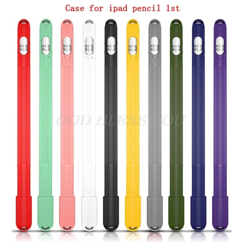 

Silicone Cover Cap Holder Sleeve Skin Protective Case for Apple iPad Pro 9.7 10.5 12.9 Pencil