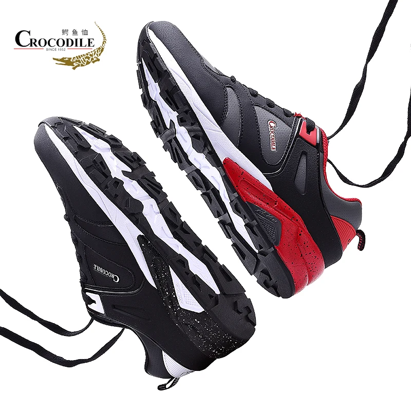 Crocodile Original Men Athletic Sneaker Shoes Male Leather Footwear Running Shoes for Men's flat Jogging Sport Shoes Trainer Crocodile Original Men Athletic Sneaker Shoes Male Leather Footwear Running Shoes for Men's flat Jogging Sport Shoes Trainer