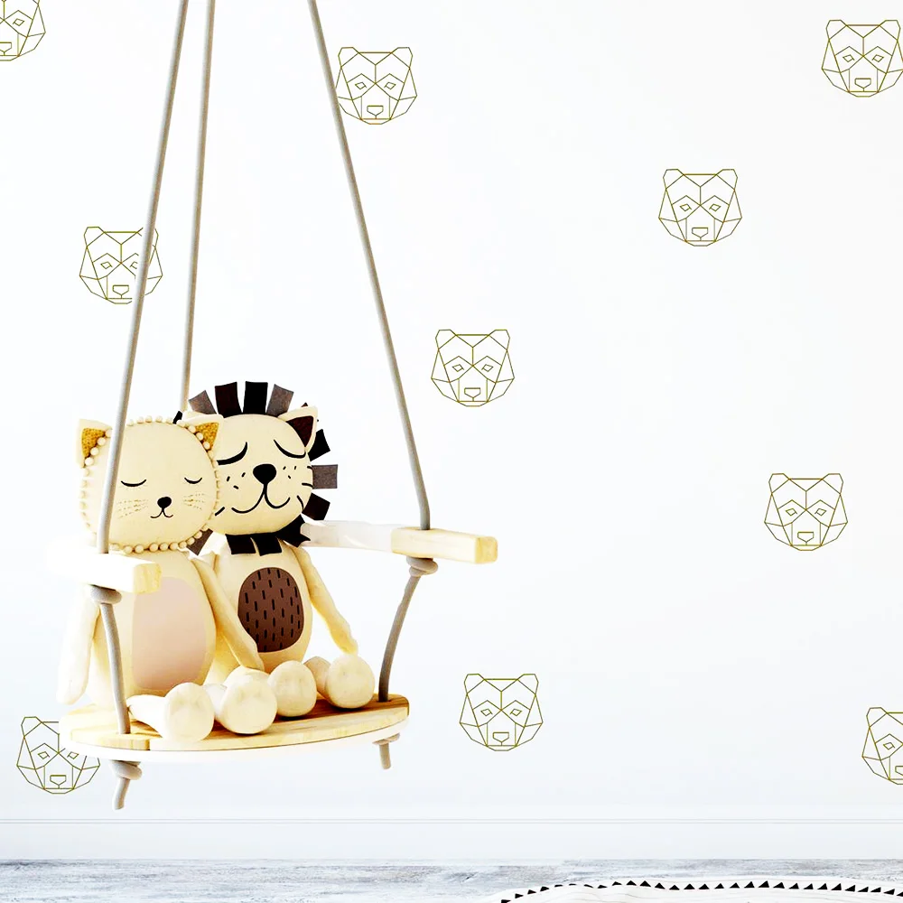 

Carved Little Bear Wallpaper Furniture Stickers House Decor Wall Sticker For Living Room Children's Room Wall Decoration