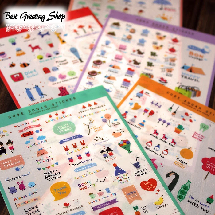 Funny Day Weather Sticker For Your Planner Or Calendar,cute Korean Diary  Stickers - Stickers - AliExpress
