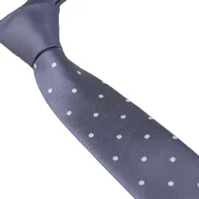 Галстуки Coachella серые с контрастным узлом серые с серебряным галстуком в горошек жаккардовый галстук-скинни 6 см