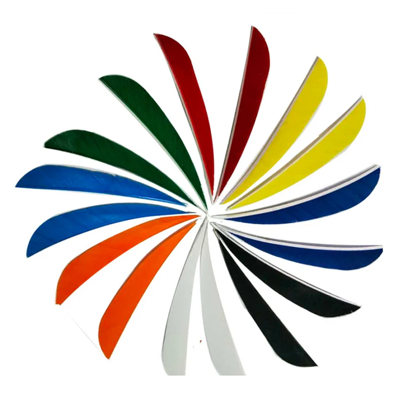 

36pcs 3" Drop-shaped Right Wing Fletching Turkey Feather Vanes Wooden Bamboo Arrow Crossbow Hunting Shooting Sports