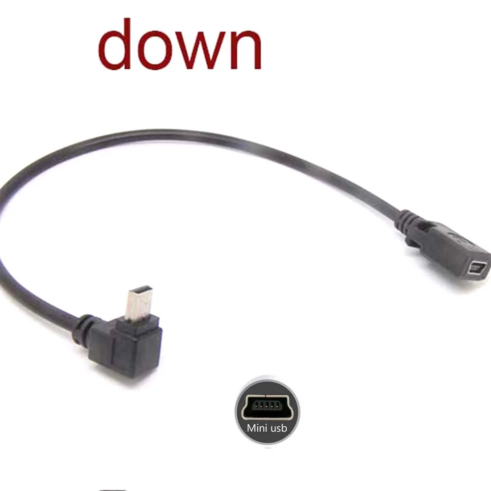10 قطعة قسط البسيطة USB الذكور أسفل زاوية إلى البسيطة USB الإناث محول محولات