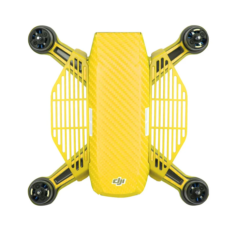 Цвет: желтый Sunnylife 1 пара для дрона DJJ Spark Body Finger Guard ручная защита дамба-борд барьерное ограждение демпфер экранная пластина - Цвет: Цвет: желтый