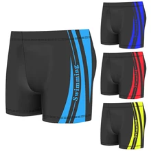 Новые пляжные шорты мужские плоские Угловые печати увеличенный размер весенние пляжные брюки Модные мужские купальные костюмы купальник