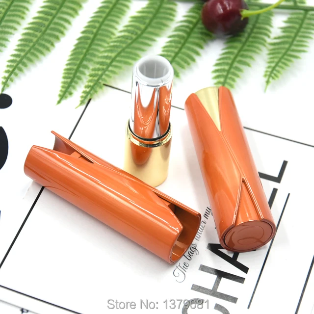 

30/50pcs 10.5mm Orange/Red High Grade Lipstick Packing Tube, Empty Lip Rouge Subpackage, DIY Professional Cosmetic Container