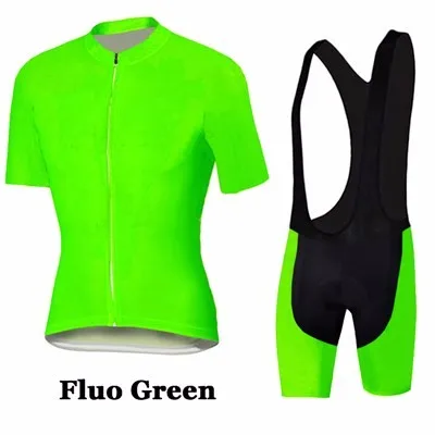 2017 Fluo Green Мужская и женская велосипедная трикотажная дышащая одежда для горного