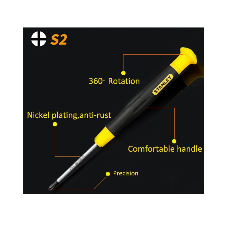 Набор прецизионных микро-отвертка Стэнли 6 шт. phillips pozidriv torx phillips шлицевая мини-отвертка набор электроинструментов