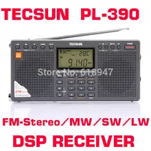 Free Shipping Retail-Wholesale Tecsun PL390 pl-390 ETM FM Stereo SW MW LW DSP Radio Dual Speaker Radio