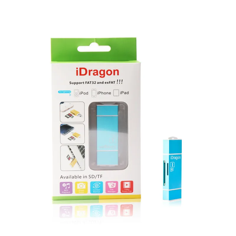 Металлический кардридер 3 в 1 Lightning/Micro USB/USB 2 0 OTG SD Micro SD/SDXC/SDHC TF для IOS iPhone 5/6/7/8 Android