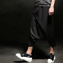 Сценические костюмы девять очков большие брюки со стрелкой слаксы мужские хип-хоп вилка Гарун брюки/m-xl