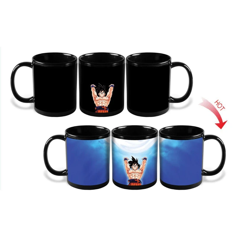 Dragon Ball Z Mug Taza SON Goku Heat Reactive Magic Color Changing Mug Super Saiyan Caneca