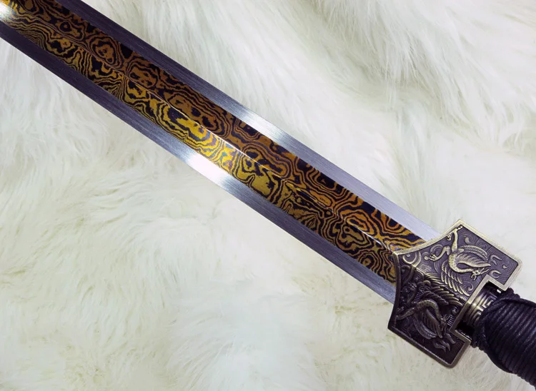 Longquan sword  octahedral pattern steel sword  ancient  