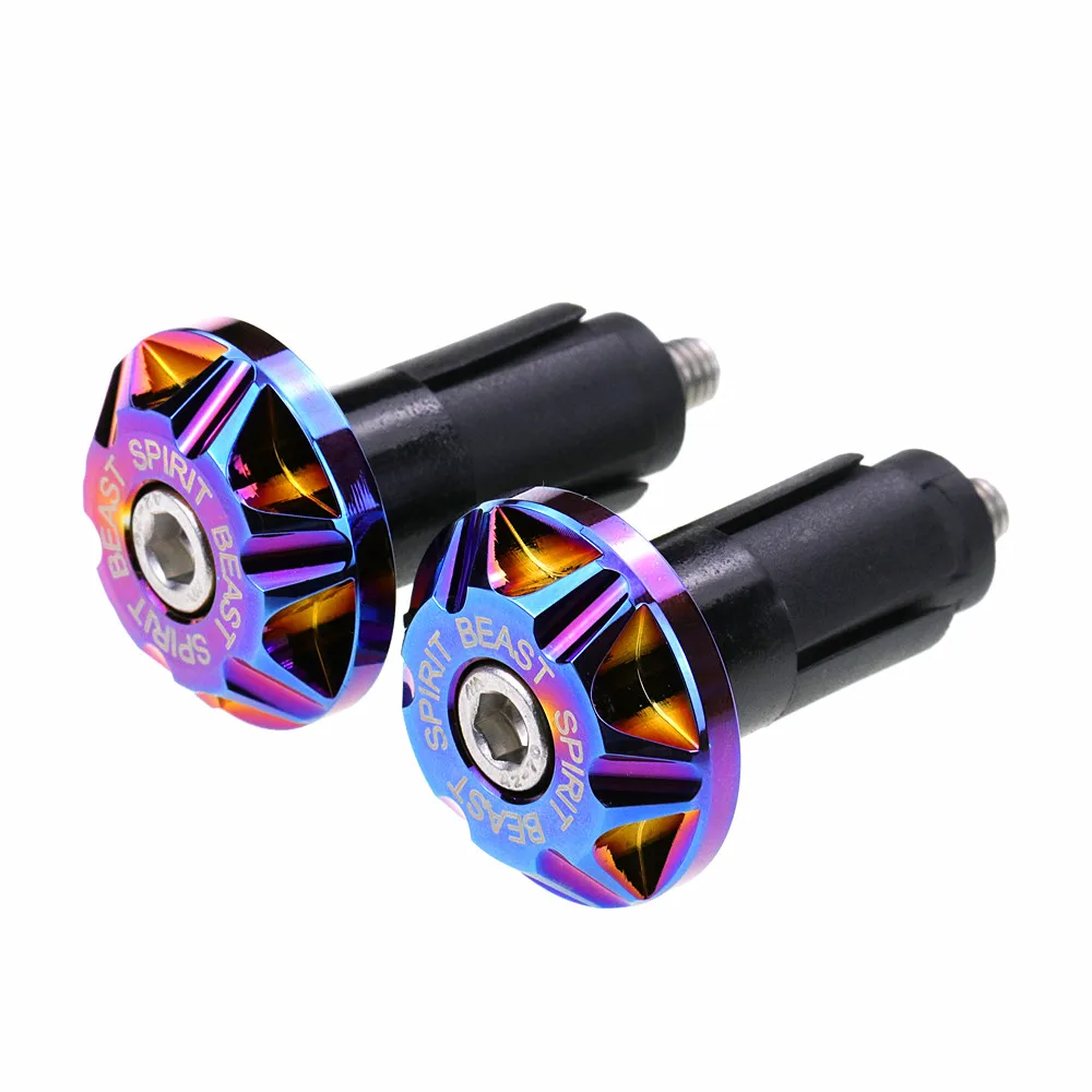 

Spirit Beast Motorcycle Handlebar Ends Bar Grips Caps For Inner 13-20mm Universal Motorbike Dirt Bike Bicycle Honda Yamaha