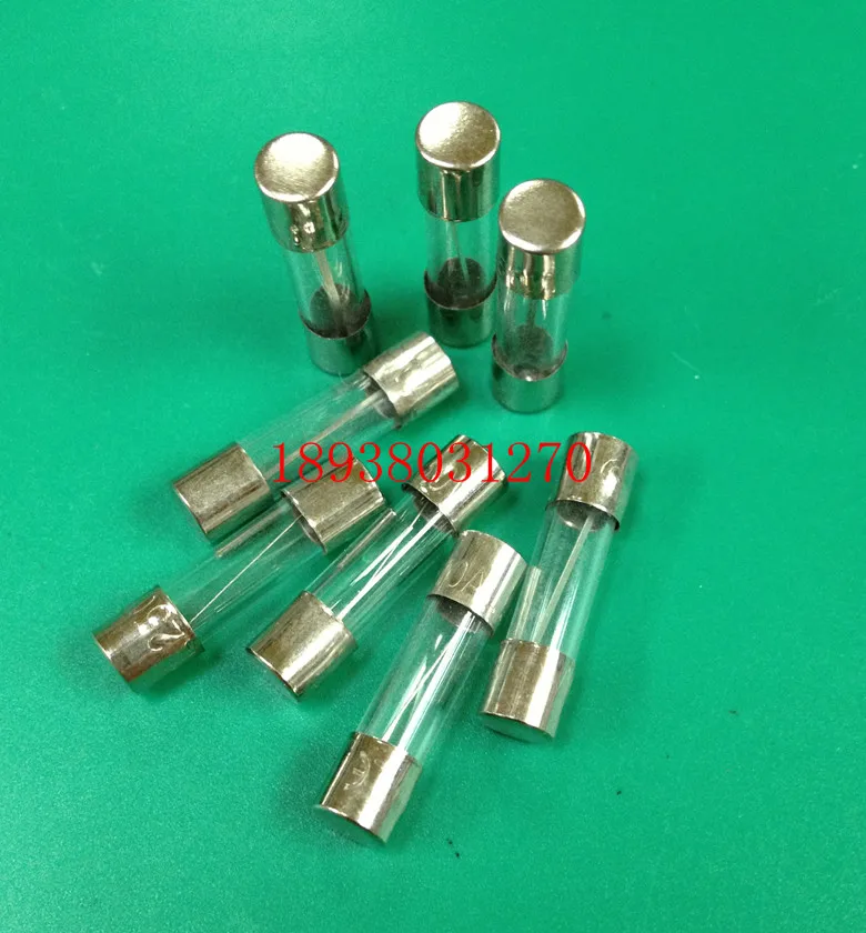 Original new 100 Fuse tube, fuse holder 5*20 glass fuse 2A, 3A, 5A