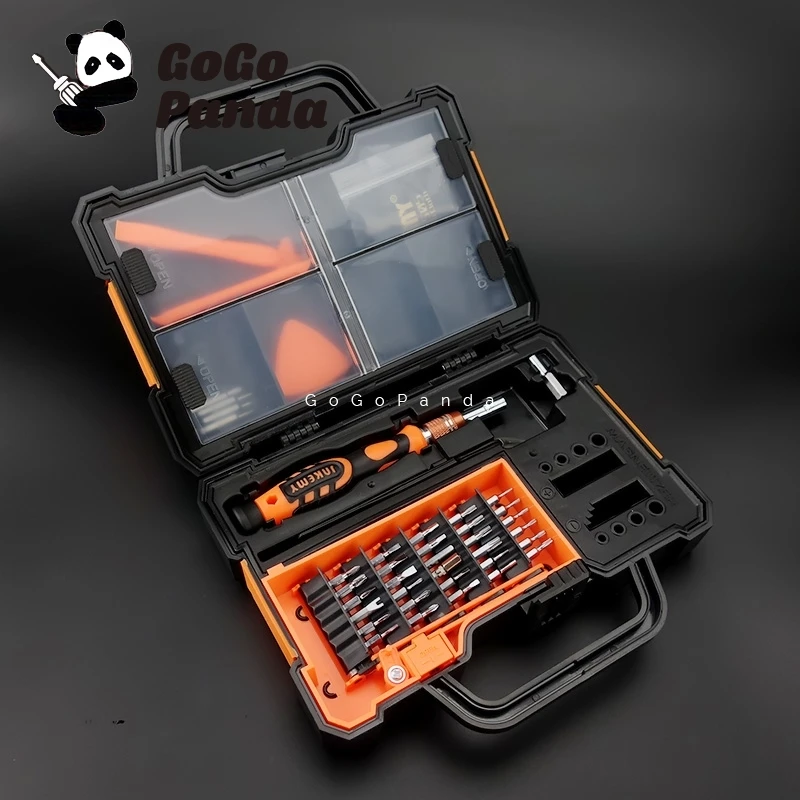 

Free Shipping 44-in-1 Screwdriver Kit With Parts Box for Mobile Phone Repair Plus Or Minus Magnetic Zone