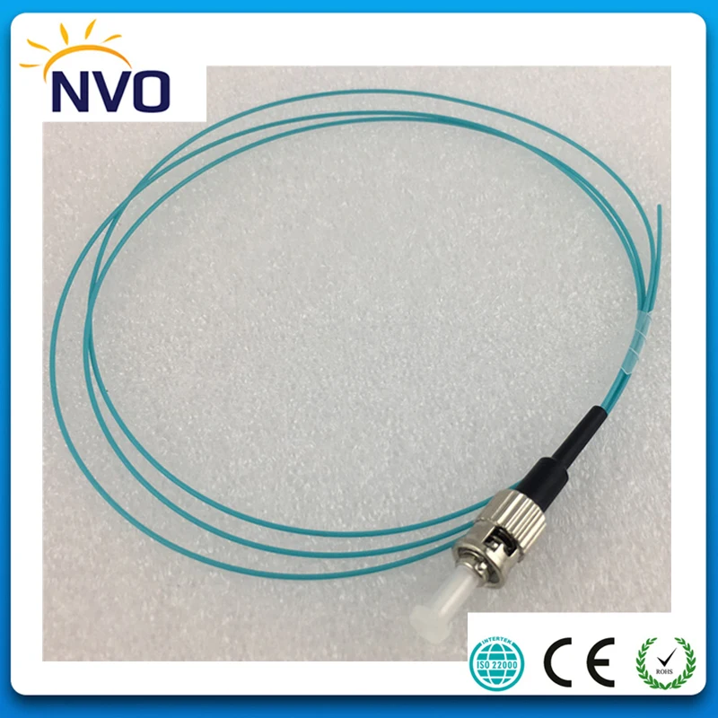 50 шт./лот ST/UPC Волоконно оптический Pigtail Simplex OM3 150 мм 0 9 1 метр ПВХ куртка Мульти
