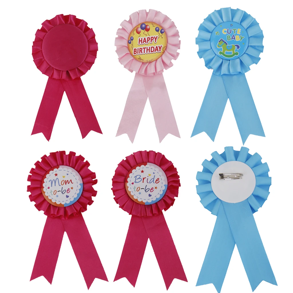 BLUE MOM TO BE AWARD GUEST OF HONOR RIBBON Favor ~ Baby Shower Party Supplies 